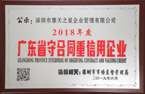 喜讯|28圈荣获“广东省守合同重信用企业”殊荣