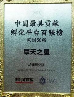 28圈荣获2017胡润百富中国最具贡献孵化平台百强榜深圳50强称号